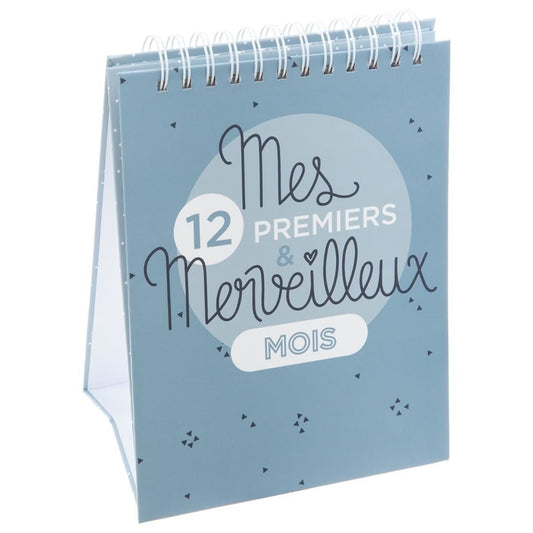 Album Mes 12 premiers & merveilleux mois - bleu