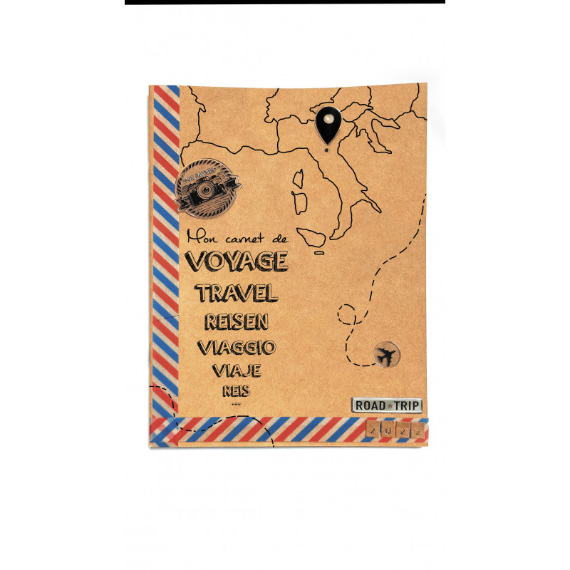 Carnet de notes Mon Journal de Voyage